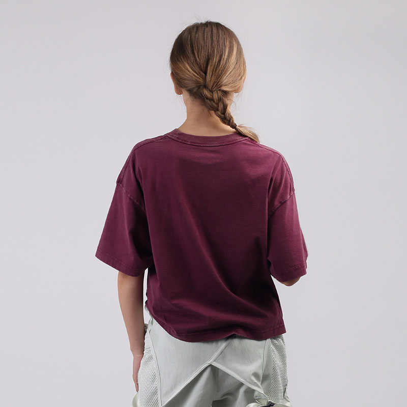 женская бордовая футболка Jordan Essentials Short-Sleeve Boxy CZ4139-610 - цена, описание, фото 3